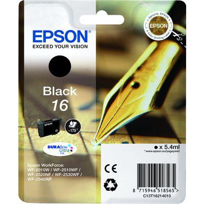 Epson Inktcartridge 16 Origineel Zwart C 13 T 16214012 Epson Inktcartridge 16 Origineel Zwart C 13 T 16214012