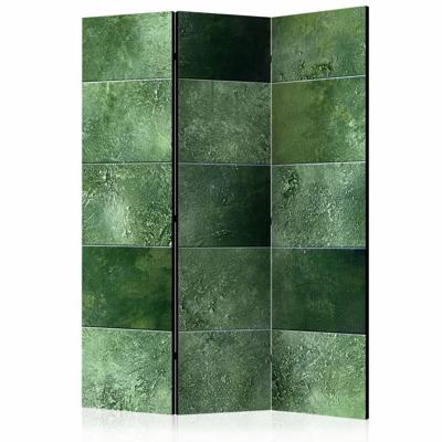 Vouwscherm / Kamerscherm - Groene puzzel 135x172 cm , gemonteerd geleverd dubbelzijdig geprint