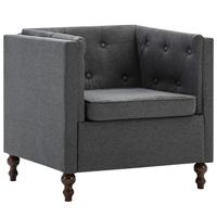 Fauteuil stof donkergrijs - thumbnail