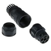 Amphenol DC-05BMMB-QL8APP X-Lok 5 Pin Male Connector | Male Contact | Large Size | Schroef | 20 A - thumbnail