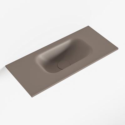 MONDIAZ EDEN Smoke solid surface inleg wastafel voor toiletmeubel 50cm. Positie wasbak rechts MONDIAZ EDEN Smoke solid surface inleg wastafel voor toiletmeubel 50cm. Positie wasbak rechts
