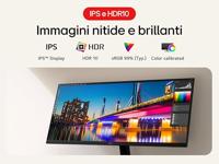 LG UltraWide 29U511A-B.AEU Ultra Large 29 inch pc-monitor - IPS-paneel UWFHD-resolutie (2560 x 1080), 5 ms GTG 100 Hz, sRGB 99% (CIE1931), kantelbaar - thumbnail