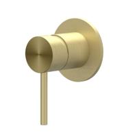 Inbouw Douchemengkraan IVY Concord Inbouw Eenhendel Inclusief Inbouwdeel RVS316 Geborsteld Mat Goud PVD - thumbnail