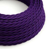 Strijkijzersnoer Violet (gevlochten) - viscose | 10cm | Creative-Cables | Creative-Cables | Creative-Cables | Creative-Cables - thumbnail
