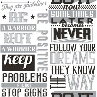 Noordwand behang friends & coffee words and letters zwart en wit