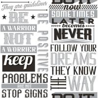 Noordwand behang friends & coffee words and letters zwart en wit - thumbnail