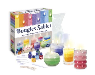 Creatieve kaarsenset - SENTOSPHERE - Zandkaarsen - Was in zandvorm - Verschillende zandkleuren - Geschikt voor 14 jaar en ouder