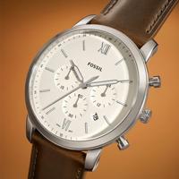 Fossil FS5380 Herenhorloge Neutra Chrono silver-brown - thumbnail