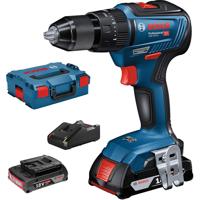 BOSCH PROFESSIONAL GSB 18V-55 Slagboormachine + 2 2,0Ah accu's + GAL 18V-40 lader - thumbnail