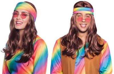 70&apos;s pruik met hoofdband