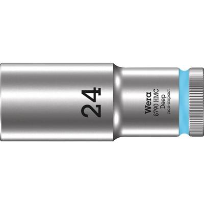 Wera 8790 HMC Deep Hand- en Machinedop met 1/2"-aandrijving, 24 x 83 mm - 05004563001