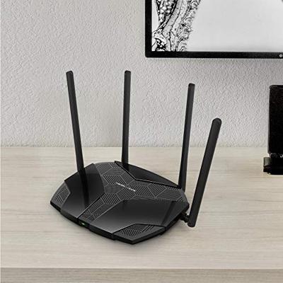 Mercusys WiFi 6 1800 Mbps router, dual-band wifi-router, 4 RJ45 Gigabit poorten, 4 antennes 5 dBi, MU-MIMO, WPA3, intelligente verbinding, ouderlijk toezicht, BSS-kleurtechnologie, MR70X
