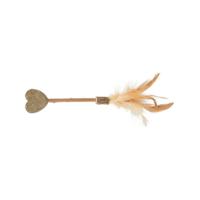 Trixie matatabi lolly hart catnip kattenspeelgoed met veren - thumbnail