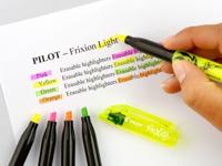 Fluoriscerende Markeerstift Pilot Frixion Light Fluorescerend Afgeschuind Wisbare inkt Geel (12 Stuks) - thumbnail