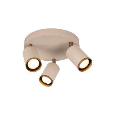 Lucide REGINA - Plafondspot - Ø 21 cm - 3xGU10 - Taupe | Essential