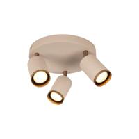 Lucide REGINA - Plafondspot - Ø 21 cm - 3xGU10 - Taupe | Essential - thumbnail