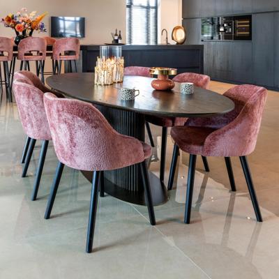 Richmond Ovale Eettafel 'Luxor' Eikenhout, 235 x 110cm, kleur donkerbruin Richmond Ovale Eettafel 'Luxor' Eikenhout, 235 x 110cm, kleur donkerbruin