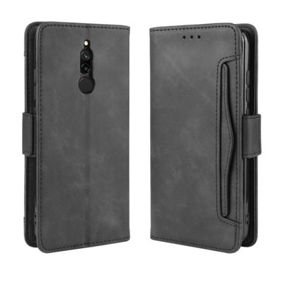 Voor Xiaomi Redmi 8 portemonnee stijl huid voelen kalf patroon lederen draagtas met aparte kaartsleuf (zwart) Voor Xiaomi Redmi 8 portemonnee stijl huid voelen kalf patroon lederen draagtas met aparte kaartsleuf (zwart)