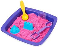 Kinetic Sand glinsterend zandkasteel speelset - roze - thumbnail