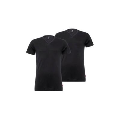 Levi's Men V-Neck Jet Black 2-Pack-M