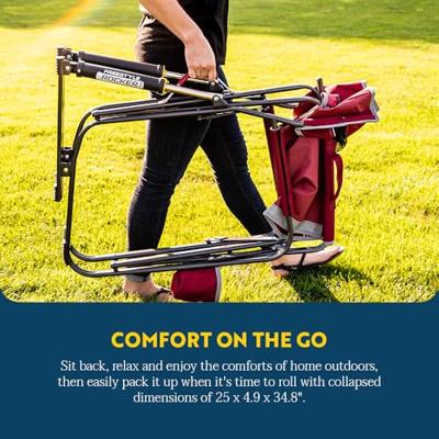 GCI Freestyle Rocker™ Campingstoel met schommelfunctie (zwart)