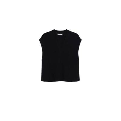 Mango Kids grofgebreide trui zwart