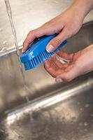 Nagelborstel Vikan hard 130mm blauw - thumbnail