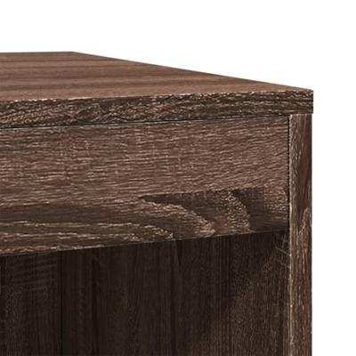 VidaXL Kattenbakkast 47x59x42 cm bewerkt hout bruin eikenkleurig VidaXL Kattenbakkast 47x59x42 cm bewerkt hout bruin eikenkleurig