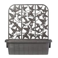 Bama Fioriera Bloem-Balkonbakken Privacy 60x22x64 cm 2 Stuks Antraciet - thumbnail