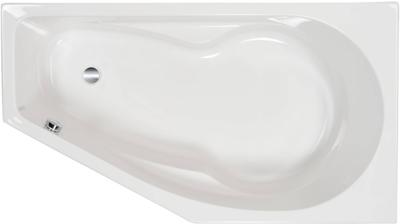 Ben Romero 2.0 inbouw hoekbad met ligzijde en hoek rechts 160x90cm wit acryl