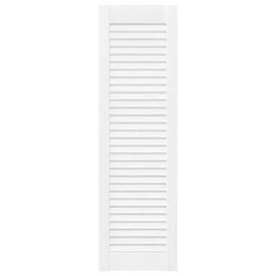 VidaXL Kastdeuren louvredesign 4 st 99x29,5 cm wit