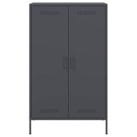 Hoge kast 68x39x113 cm staal antracietkleurig - thumbnail