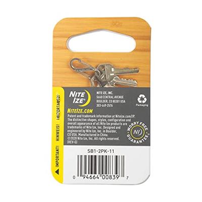 NITE Ize NI-SB1-2PK-11 39.6 mm x 14.2 mm 2 stuk(s)