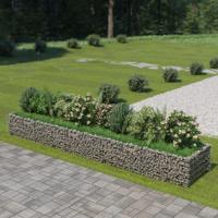 Gabion plantenbak verhoogd 450x90x50 cm gegalvaniseerd staal - thumbnail