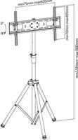 My Wall HT 10 L TV-voet In hoogte verstelbaar, Kantelbaar 94,0 cm (37) - 177,8 cm (70) Kantelbaar, Vloerstandaard - thumbnail