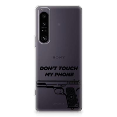 Sony Xperia 1 IV Silicone-hoesje Pistol DTMP Sony Xperia 1 IV Silicone-hoesje Pistol DTMP