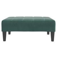 Voetenbank 77x55x31 cm fluweel donkergroen - thumbnail