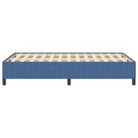 Bedframe Blauw 120 x 190 cm Katoenen stof - thumbnail