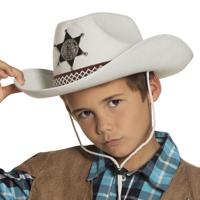 Kinderhoed Butch Sheriff junior wit - thumbnail