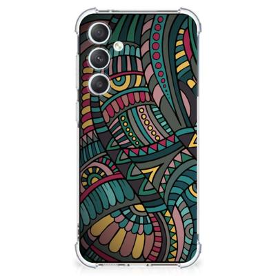 Samsung Galaxy S23 FE Doorzichtige Silicone Hoesje Aztec Samsung Galaxy S23 FE Doorzichtige Silicone Hoesje Aztec
