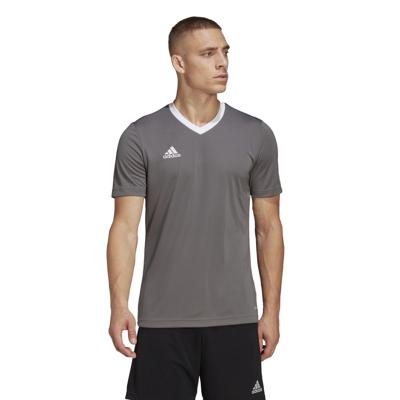 adidas Entrada 22 Voetbalshirt Grijs Wit adidas Entrada 22 Voetbalshirt Grijs Wit