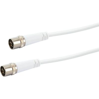 Schwaiger Antenne, Satelliet Aansluitkabel [1x F-quickstekker - 1x F-quickstekker] 3.00 m 10 dB Viervoudig afgeschermd Wit