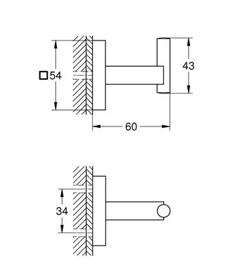 Haak GROHE Start Cube Supersteel