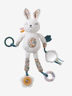 Kleine activiteitenknuffel giraf RETRO FLOWERS geel