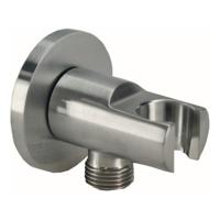 Wiesbaden luxe mess.muur doucheaansluiting+opsteek 1/2&apos;&apos; geb.staal - thumbnail