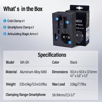 Sirui Magic Arm MA-GK (zwart) - thumbnail