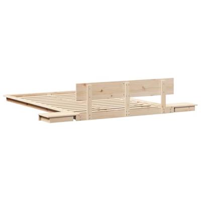 Bedframe Bruin 120 x 200 cm Hout