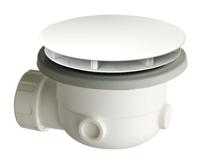 Douchebakafvoer Xenz Pure | 90 mm | Met afdekkap | Wit mat - thumbnail