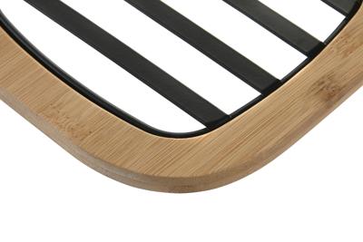 Placemat DKD Home Decor 17 x 17 x 1 cm Natuurlijk Zwart Staal Placemat DKD Home Decor 17 x 17 x 1 cm Natuurlijk Zwart Staal