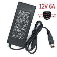 72W Compatible LCD Monitors Adapter Power Supply 12V 6A 4Pin bulk packing - thumbnail